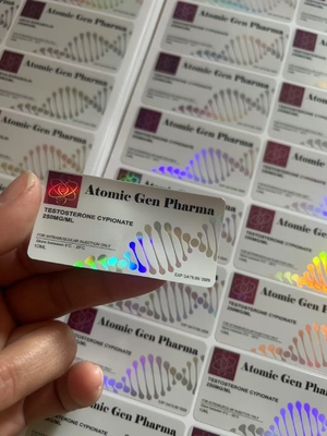 Προσαρμοσμένες ετικέτες αυτοκόλλητου ελαίου ένεσης για δοκιμές προϊόντων στεροειδών