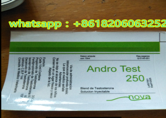 Androl Test 250 Pvc Αδιάβροχες ετικέτες για τα γυάλινα φιαλίδια των 10 ml