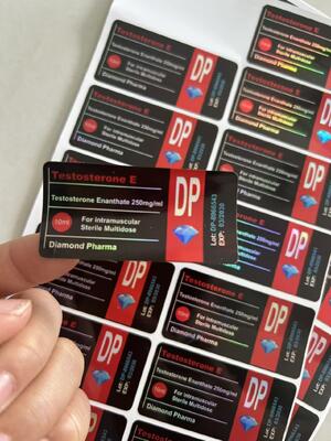 Δοκιμή ENAN Laser Materail Brand Diamond Pharma Ετικέτες φιαλιδίων 10 ml