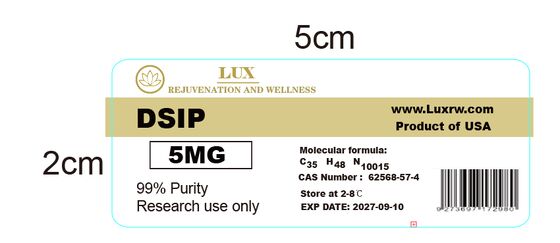 Dsip 5mg αυτοκόλλητες ετικέτες μικρά φιαλίδια ετικέτες