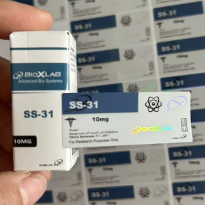 SS-31 10 mg φιαλίδιο πεπτιδίων Ετικέτες και κουτιά που περιέχουν ένα φιαλίδιο