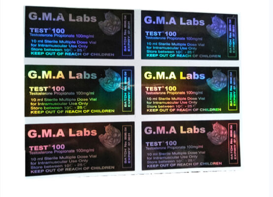 Dragan Design Black Hologram 10ml Ετικέτες μπουκαλιών για δοκιμή Enanthate