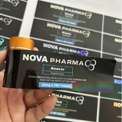 Anavar 20mg laser materail Φιαλίδια πλαστικού PET ετικέτες