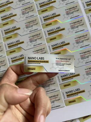 προσαρμοσμένες ετικέτες φιαλιδίων PET 250mg laser PET 10ml γυάλινες