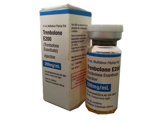 Λευκό PVC 10ml Multidose Flitop Custom Vial Labels for test Enanthate 200