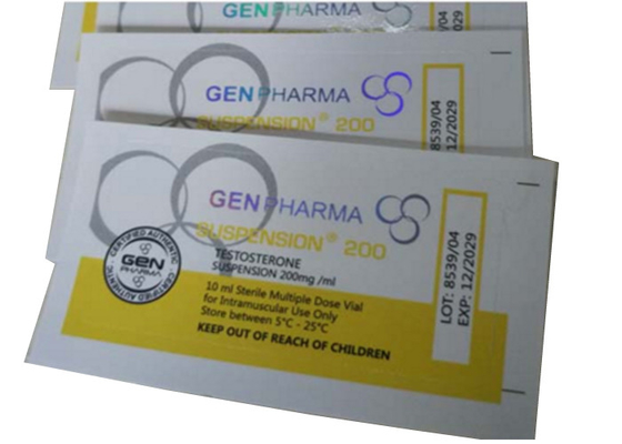 Πλαστικό αδιάβροχο φιαλίδιο Ετικέτες φιαλιδίου Ισχυρή κόλλα, Ετικέτες φιαλών φιαλιδίου