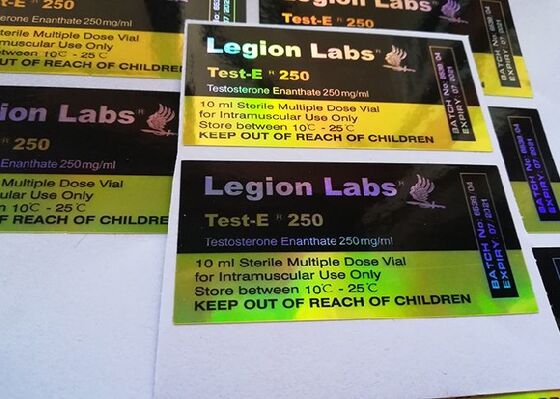 10ml εκτύπωση λέιζερ ετικετών μπουκαλιών ετικετών/ιατρικής αυτοκόλλητων ετικεττών ολογραμμάτων φιαλιδίων