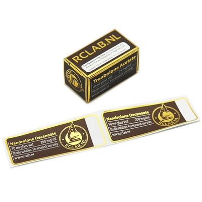 Ετικέτες φιαλιδίου με ανάγλυφο γυαλιστερό αδιάβροχο φιαλίδιο 10ml