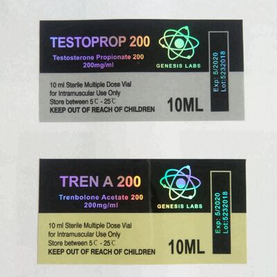 Ετικέτες OEM Printing PET PET Pharmaceutical 10ml από γυάλινο φιαλίδιο