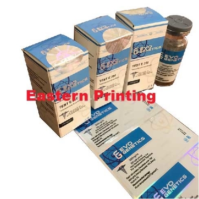 Dia 2cm σφραγισμένες λέιζερ ετικέτες φιαλιδίων γυαλιού ολογραμμάτων 10ml