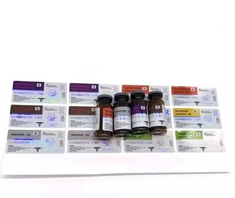 Ετικέτες γυάλινων φιαλιδίων εκτύπωσης όφσετ PET ανθεκτικές στη θερμότητα