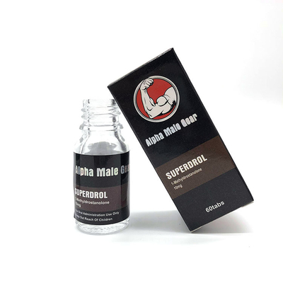 Ετικέτες και κουτιά φιαλιδίου 250 gsm από λευκό χαρτόνι Alpha Male Gear Superdrol